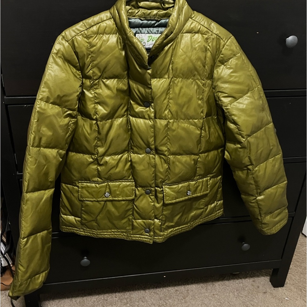 Y2K EDDIE BAUER Vtg "Eddie Bauer" Olive Puffer Jacket L - 550 Down